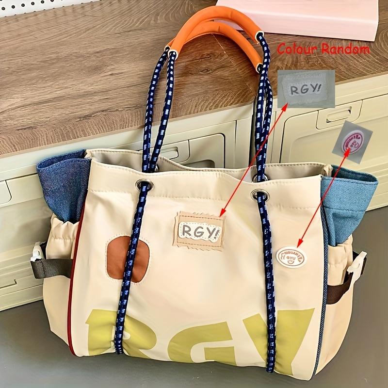 

Stylish And Minimalist Tote Bag for Women Featuring a Drawstring Shoulder Strap Large Capacity, Simple Shoulder Bag for Summer Vacations And Beach