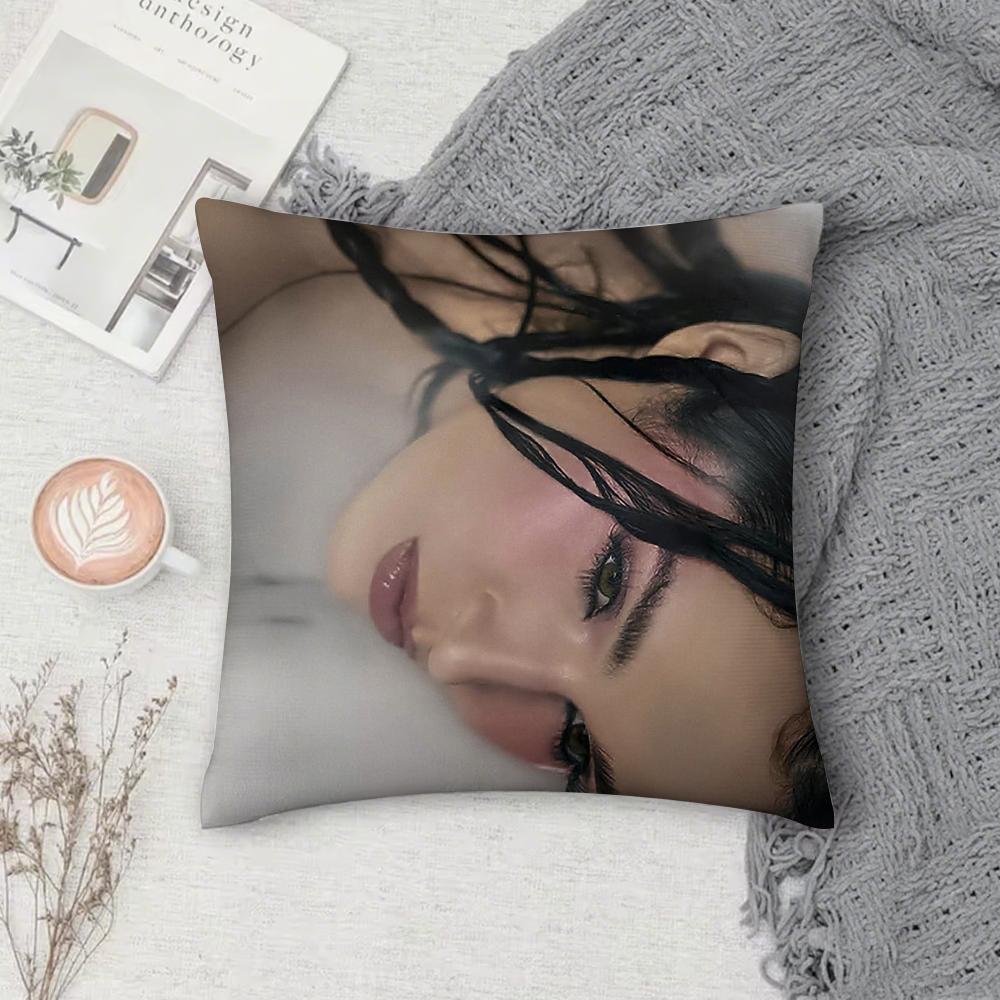 Singer Negative Spaces P-Poppy Pillow Case Square Double-Sided Printing Short Plush Sofa Cushion Cover Bedroom Bedside Pillow