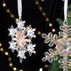 Christmas Acrylic Hanging Ornament Glitter Clear Reindeer Butterfly Pumpkin Carriage Snowflake Dragonfly Ballet Girl Xmas Tree Hanging Ornament