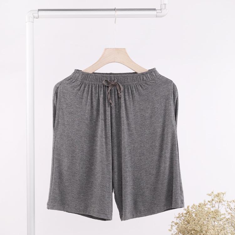 Męskie lekkie modalowe spodenki piżamowe na lato - Rozmiar Plus Size, Bardzo Szeroki Krój