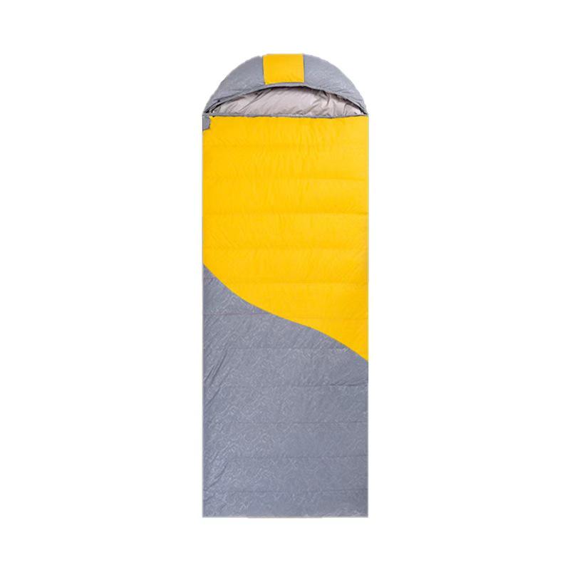 National Standard 50% Duck Down Lightweight Sleeping Bag – Portable, Patchwork Design for Four Seasons 400g
