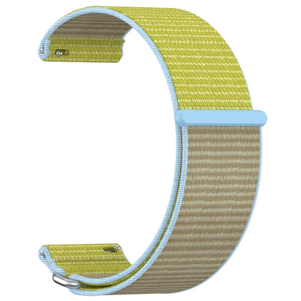 For Garmin Venu X1 Wrist Strap Magic Tape Nylon Loop Watch Band with Metal Ring