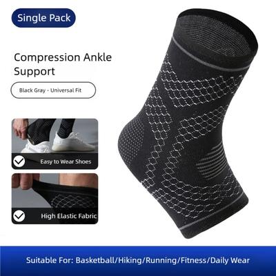 Atmungsaktive Komfort-Knöchelbandage Knöchel-Kompressionssocken-Ärmel Unterstützung für langes Tragen bei sportlicher Aktivität Flexible Passform
