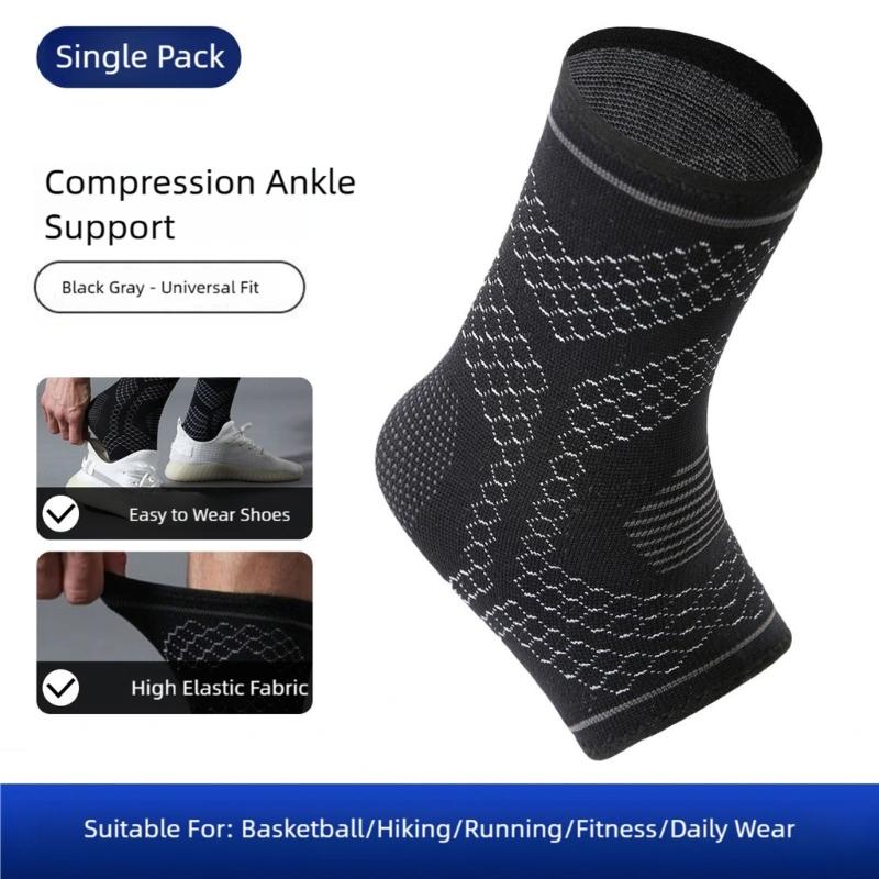 Breathable Comfort Ankle Brace Ankle Compression Sock Sleeves Support For Long Wear During Sports Activity Flexible Fit