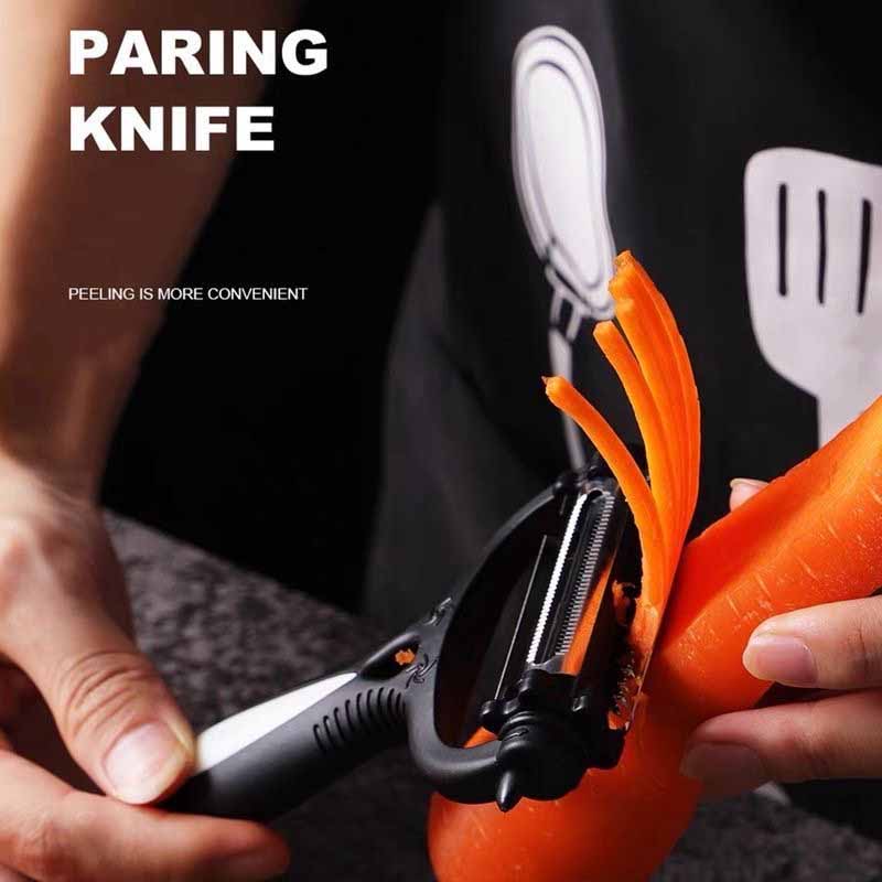 3 In1 Rotatable Vegetable Fruit 360 Degree Rotary Potato Peeler Cutter Planer Grater Kitchen Tools