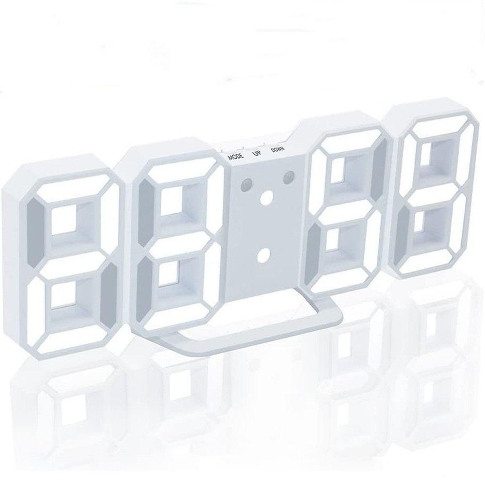 

Home Decor Desk Night Light LED Digital Clock Alarm Clock Alarm Clocks White