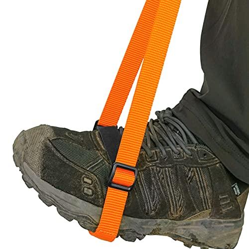 GM CLIMBING Adjustable Foot Loop, Orange, for Climbing, Arborist Rope Ascension, and Rescue