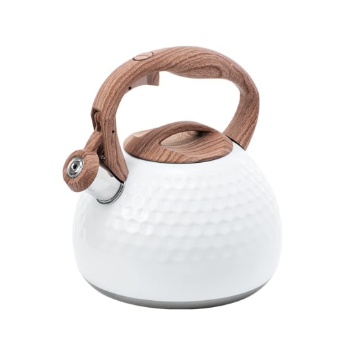 TeamSky Whistling Kettle, 2.8L Wide-Mouth, Large Capacity, 304 Stainless Steel, Non-Slip, Induction Compatible, Stylish, for Home Use, Kitchen Utensil