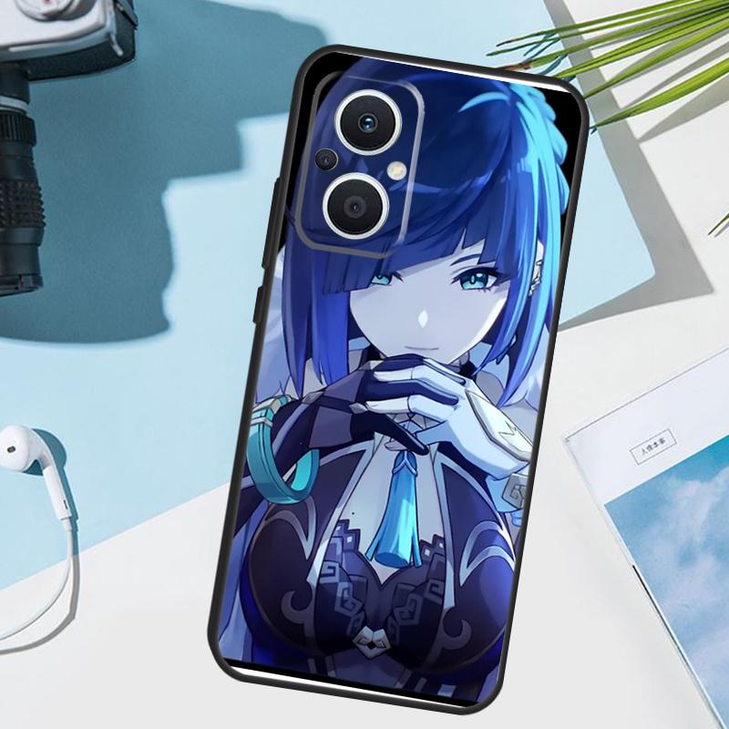 Genshin Impact Yelan Case For OPPO Reno 13 13F 12 11 F 8T 7 8 10 Pro OPPO Find X8 X6 X3 Pro X5 Lite Cover Funda