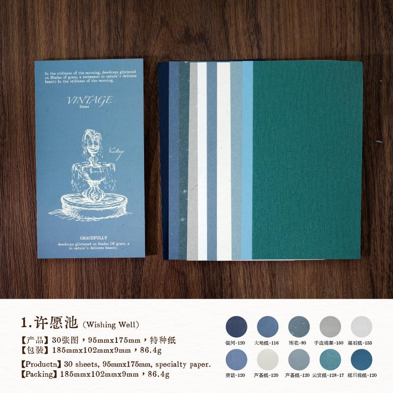 Journal GO 30pcs Vintage Material Diary Album Background Paper DIY Decoration Planner Scrapbooking Junk Journal Material Paper