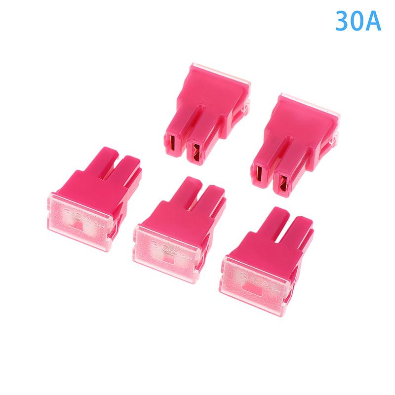 

5 шт. Автомобильные вилочные предохранители 20-120А Квадратный автомобильный блок предохранителей Водонепроницаемые розетки Автомобильные квадратные головки Большие вставные предохранители