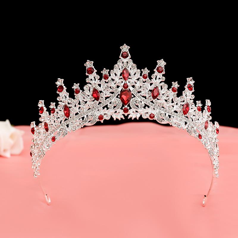 Bride's Crown Headband Wedding Korean Birthday Gift Adult Gift Crystal Crown Princess Dress Hair Accessory