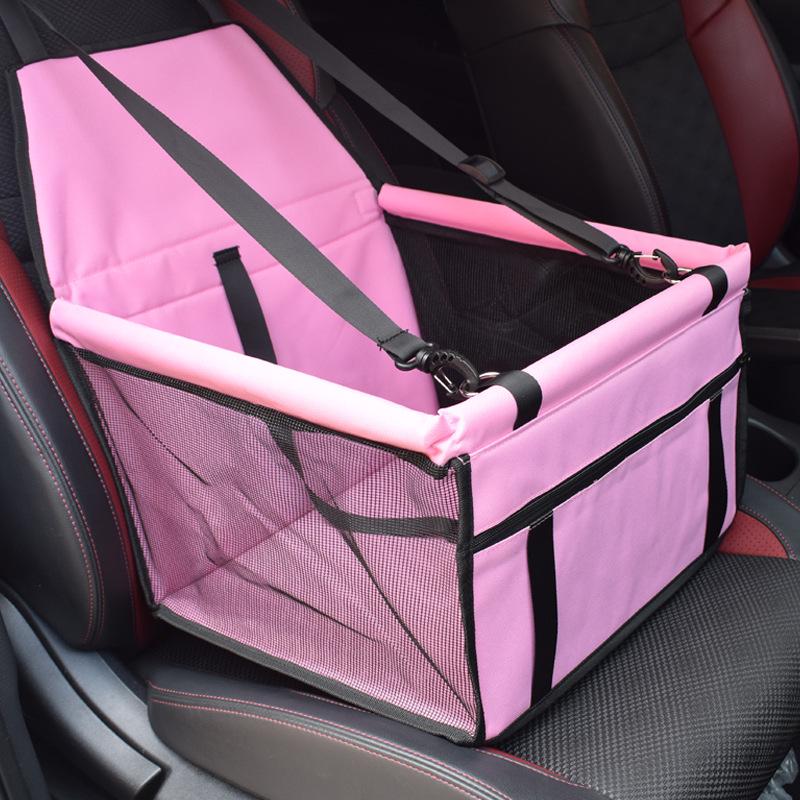 Breathable Mesh Waterproof Pet Car Seat Bag & Travel Hanging Carrier