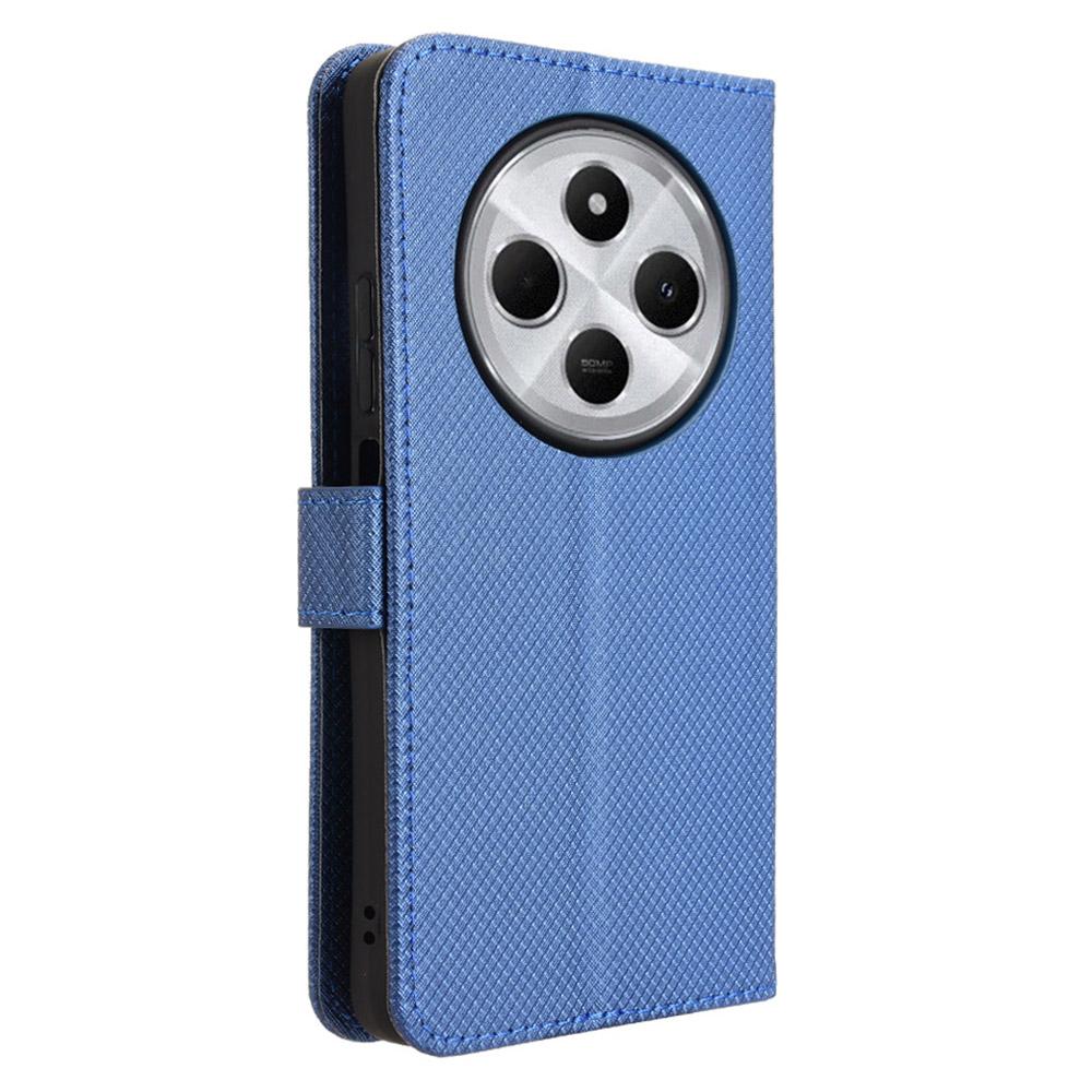 For Xiaomi Poco C75 4G/Redmi 14R 5G/14C 4G/A4 5G Case PU Leather Diamond Texture Wallet Phone Cover