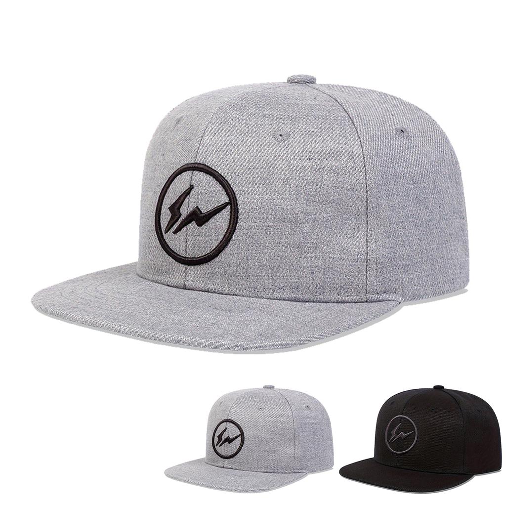 Unisex Lightning Embroidery Hip-hop Hats Spring Autumn Outdoor Adjustable Casual Baseball Caps Sunscreen Hat