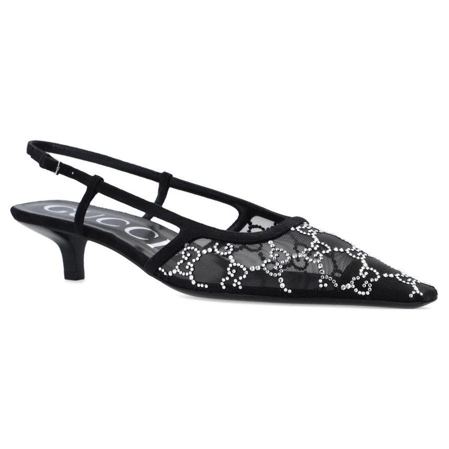 Gucci GG 35mm Slingback Pumps 675829 F13A0 1000