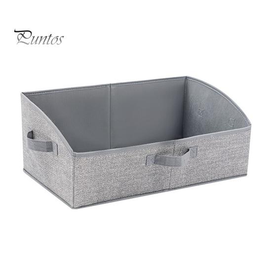 1/2Pcs Storage Baskets Large Capacity Easy Access Foldable Clothing Containers Box Trapezoid Closet Organizer Bins with Handles
