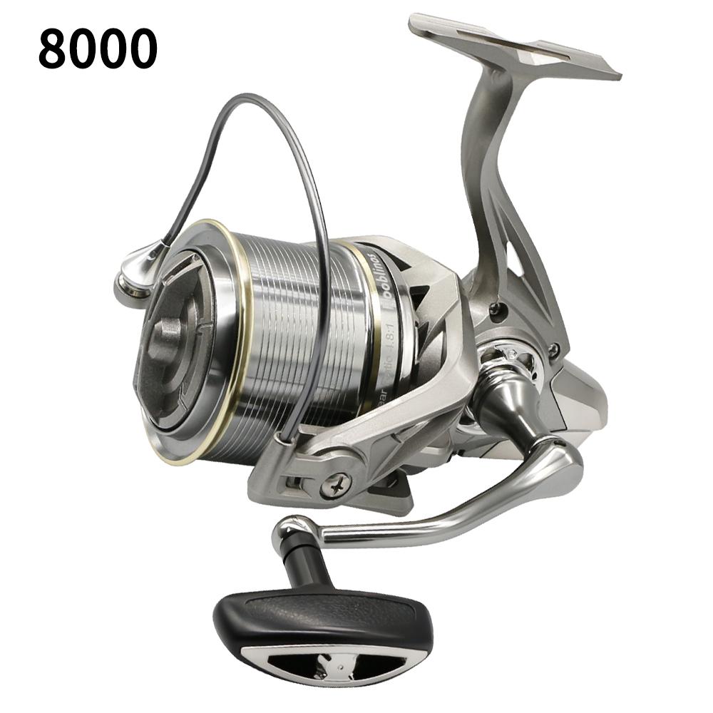 Metal Casting Long-range Casting Reel Large-fish Anchor Reel Spinning Reel Bearing Spinning Fishing Reel 25KG Powerful Reel Saltwater Fresh Water Drag