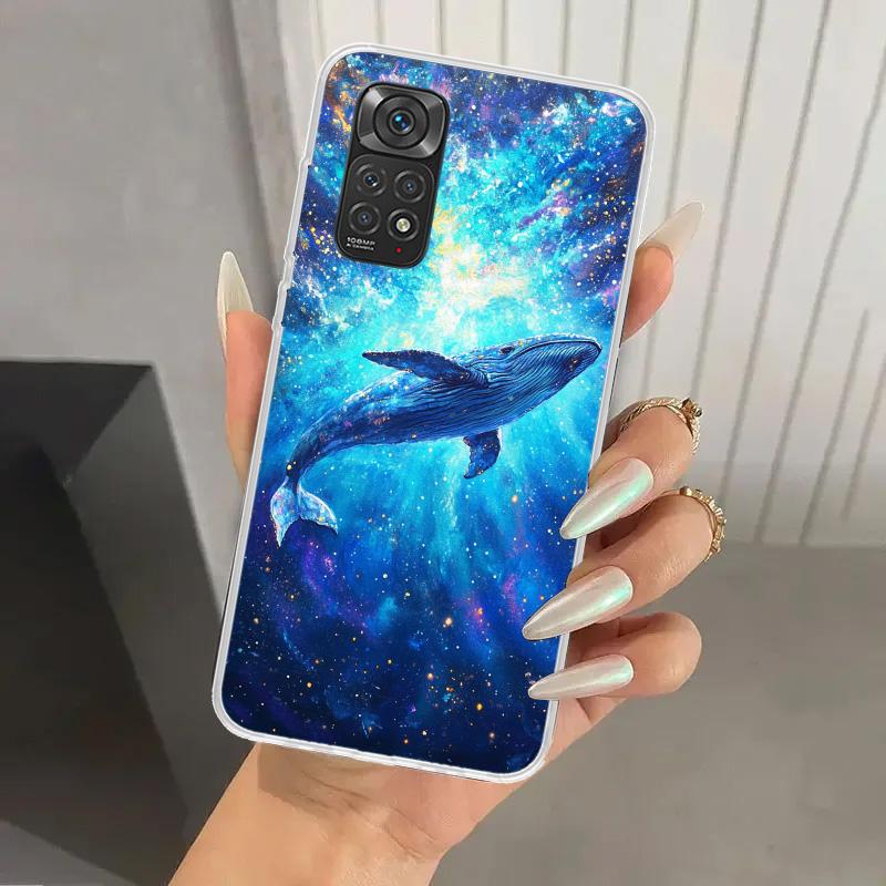 

Humpback Whale Sea Giant Phone Case for Xiaomi Redmi Note 15 14 14S 13 12S 12 Pro 11S 11 Plus 11T 11E 10S Soft Funda Print Shell Redmi Note 14 Pro 5G