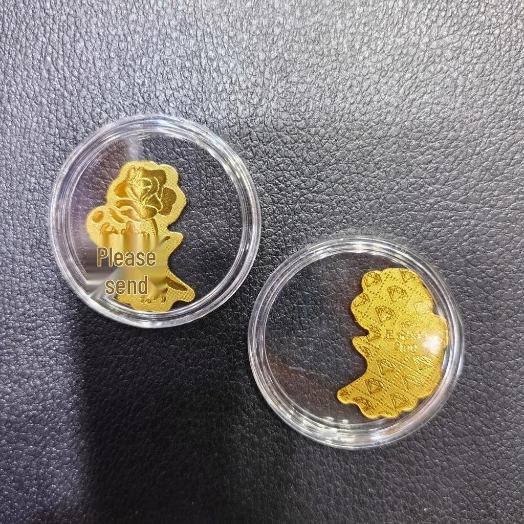 Gold Mobile Phone Sticker 999 Pure Gold - Prosperity & Wealth Charm Gift