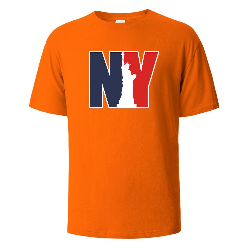 NewYork Print TShirt Summer Tees For Men Women 100 Cotton Oneck Oversize Casual Short sleeved Tops