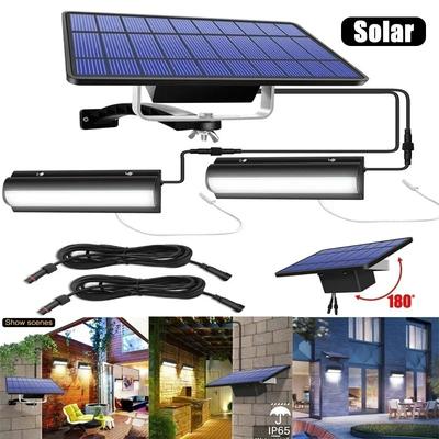 Double Head NEW Upgrade Outdoor Solar Pendant Lights Solar Lamp with Pull Switch and 3m Line for Garden Barn Room Balcony