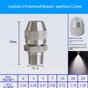 0.6 0.8 1.0 1.2 1.5 2.0Mm Hole Stainless Steel Nozzle Adjustable Steam Volume For Fog Cannon Machine 1/8' 1/4' 3/8' 1/2'