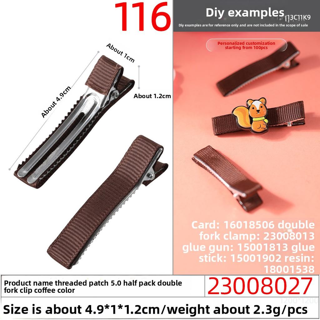 Thickened Duckbill Clips Fabric Hair Clips Edge ClipsHandcrafted Hair Accessory Materials Hair Accessory Accessories