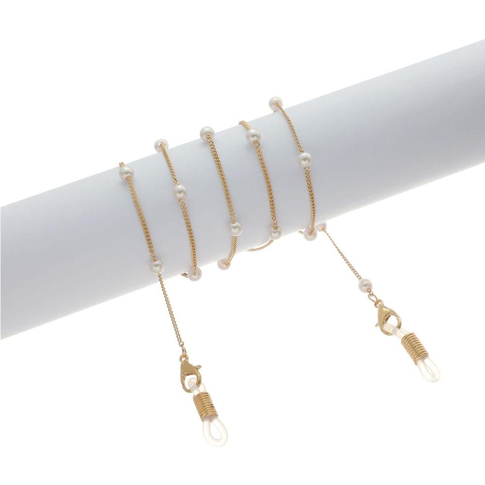 Simple Pearl Eyeglass Chain Hanging Neck Anti-falling Glasses Rope Glasses Accessories for Women