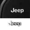 4PCS 3D Aluminum Car Audio Speaker Badge Stickers For Renegade Wrangler Grand Cherokee Auto Interior Decor Accessories