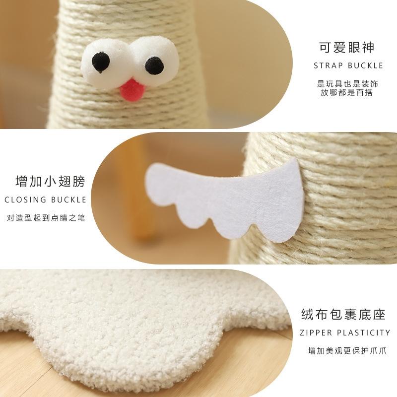 Vertical Sisal Cat Scratching Post Durable No Shedding Self Entertaining Scratcher Pole For Indoor Pets Home And Living Cozy