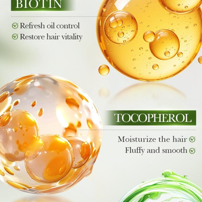 Biotin Softening Shampoo 520ml Deep Cleansing Smooth Shampoo Skin Care Products