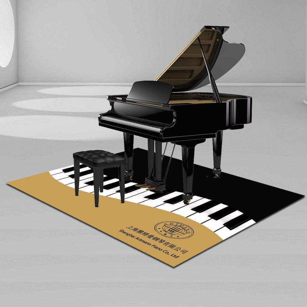 Square Piano Carpet Giveaway Floor Mat Musical Instrument Promotional Item Qin Shop Gift Company Quick Manufacturing