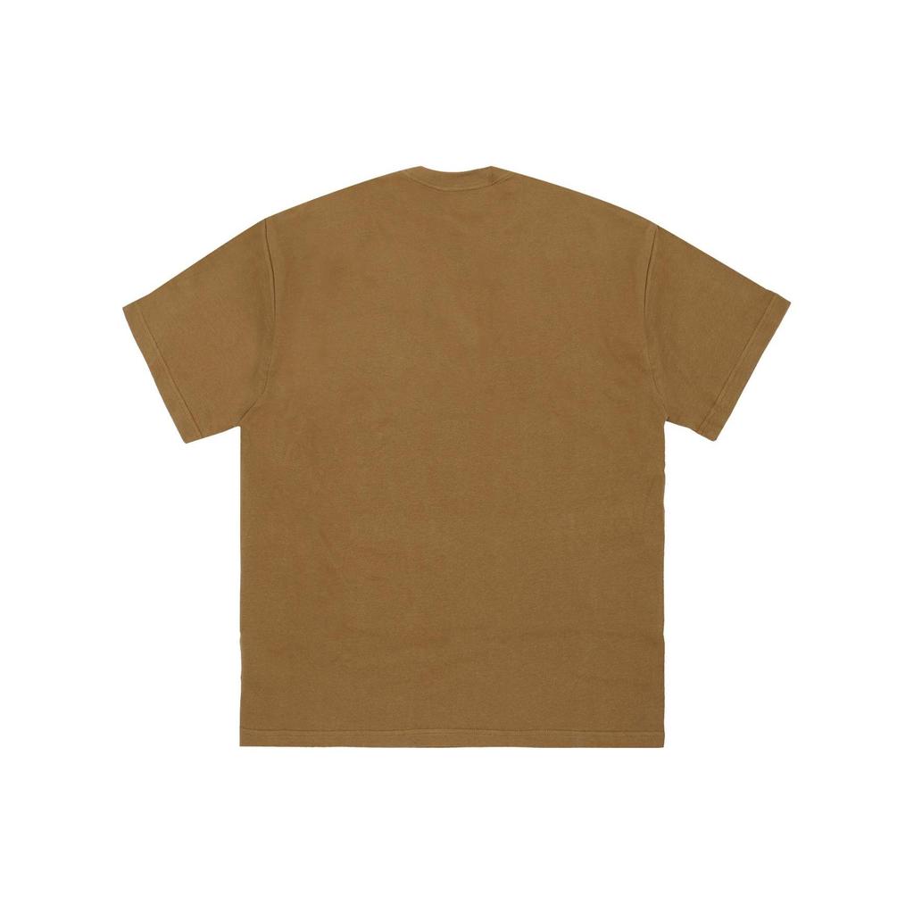 Nike Solid Color Badge Embroidered Crew Neck T-Shirt Men Tops Light-Brown DA0321-270