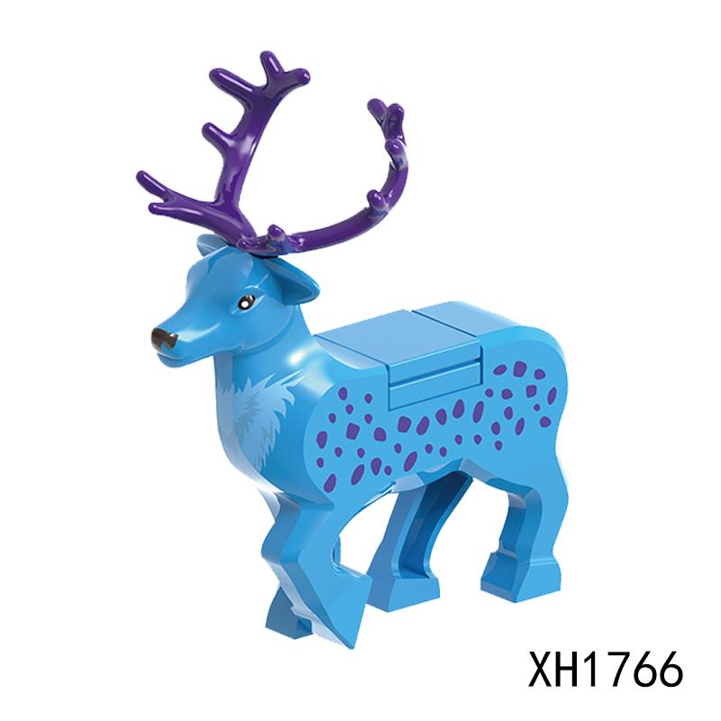 Magic Movies Medieval Animal Figure Building Blocks Dragon Elk Wild Boar Bighorn Sheep Dog Mini Model Bricks Toys DIY Kids Gifts