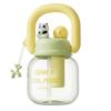 High-Capacity Dual-Use Summer Straw Cup for Girls - Portable Space-Saving Design