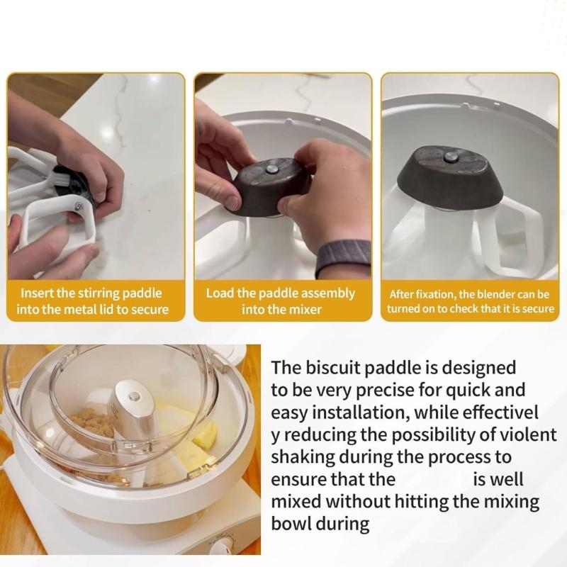 2 Pack Cookie Maker Paddle Cookie Machine Kneading Paddle Cookie Making Paddle Mixer Head Dough Paddle for Baking Use