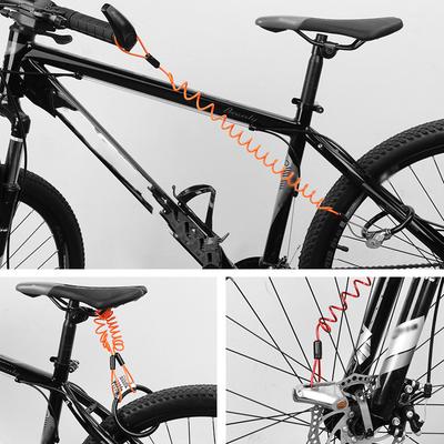 120CM Motorrad Bremsscheibenschloss Roller Erinnerungskabel Fahrrad Federseil Tasche Diebstahlsicherungskabel Alarm Scheibenschlösser Schutz