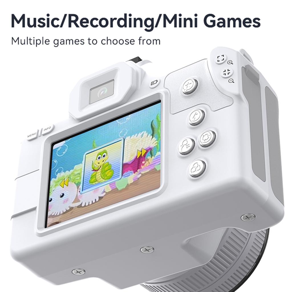 16X Zoom Digital Camera 48MP 2.0" Screen 2K Video Recording with Front and Rear Lens Fill Light D11