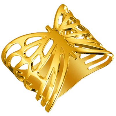 Gold Plated 'Butterfly' Ring - 17 Mm