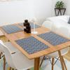 Waterproof Cotton And Linen Table Mat, Pattern Place Mat, Household Plate Mat, Water Coaster, Waterproof And Non-slip, Foldable.