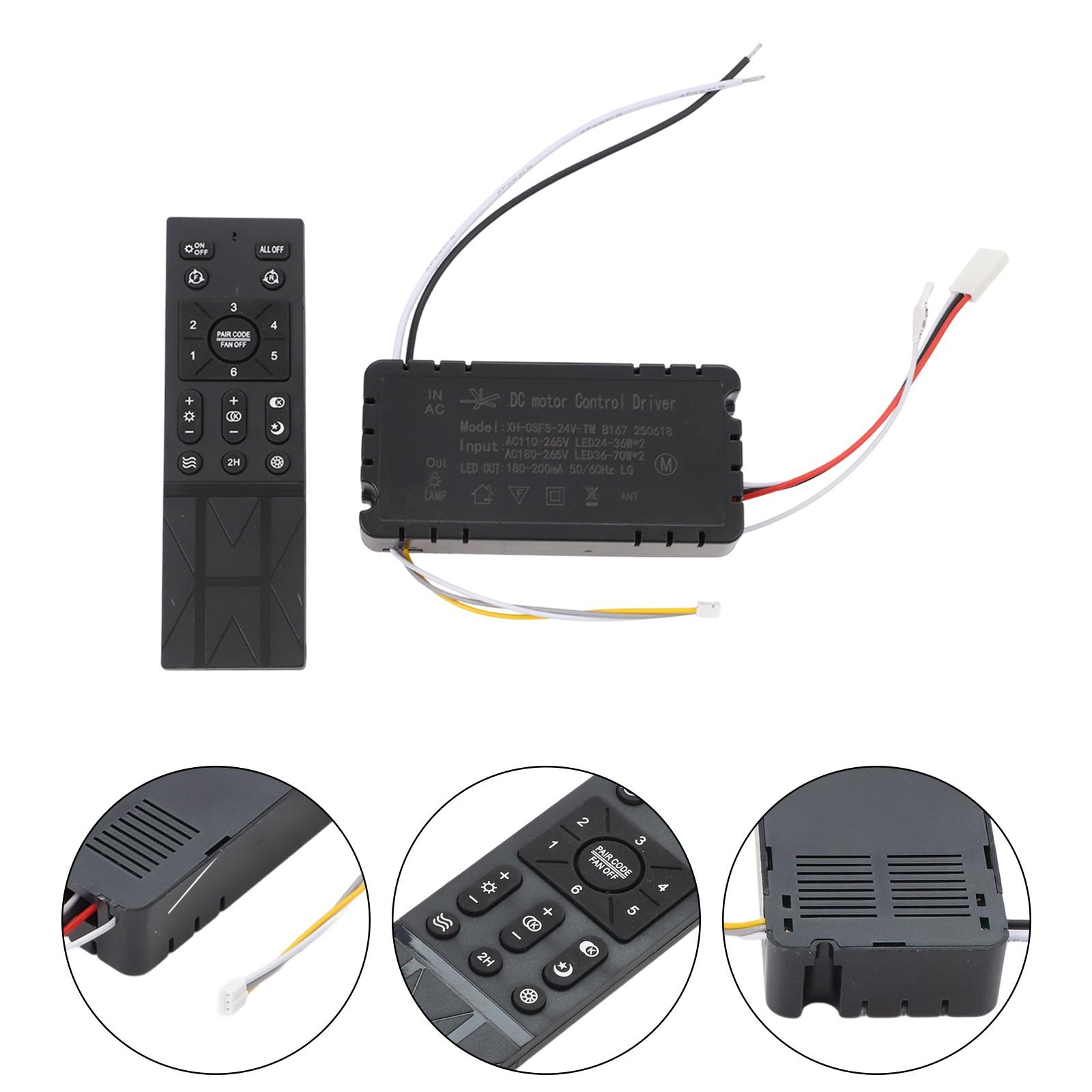 

6 Speed Settings Ceiling Fan Remote Wireless Dimming Controller