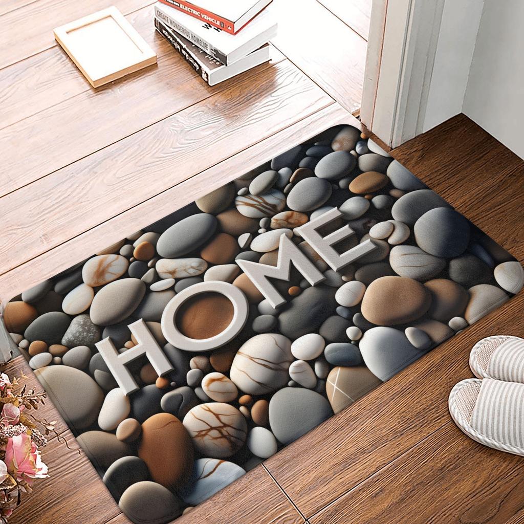 Europe Style Simulation Stone Doormat Mat Anti-Slip  Bathroom Kitchen Garage Rug Carpet 40*60cm
