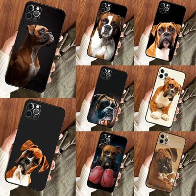 Custodia per telefono Boxer Dog per iPhone Samsung Galaxy Redmi Xiaomi Oppo OnePlus Note SA 7 8 9 10 11 12 13 14 20 21 22 23 53 54 Pro Max Plus Ultra TPU morbido