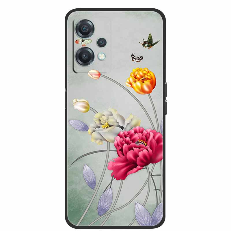 For OnePlus Nord CE 2 Lite 5G Cases Black Silicone Luxury Bumper TPU Case Cover Capa For OnePlus Nord CE 2 5G Shockproof Cases