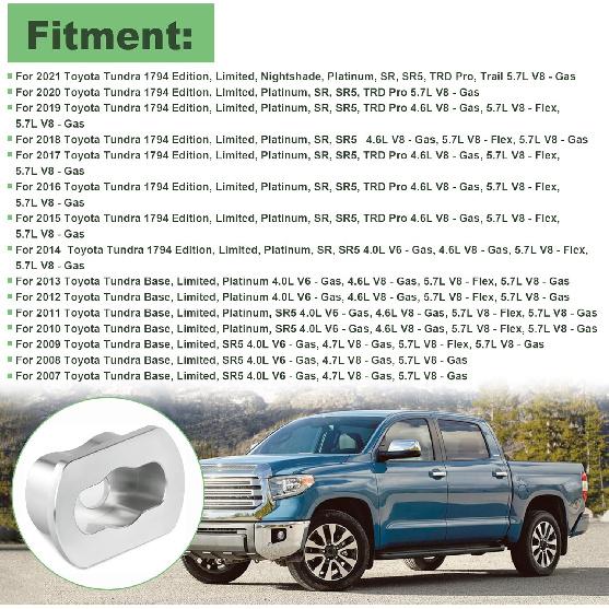 Upgraded Aluminum Tailgate Hinge Bushing 66102-0C021 Fit for Toyota Tundra 2007-2021 for Rear Tail Gate Left Driver Side