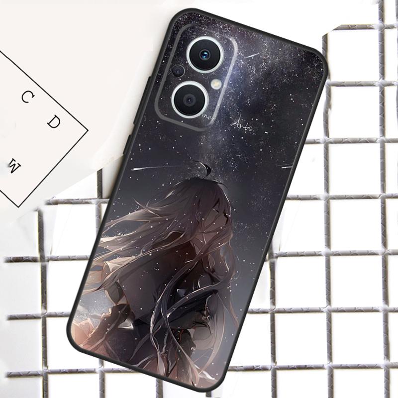 Sad Anime girl For OPPO Reno 8 7 Lite 8T 10 11 12 13 14 Pro 11F 12F 13F 14F OPPO Find X9 X8 X5 X6 Pro Case
