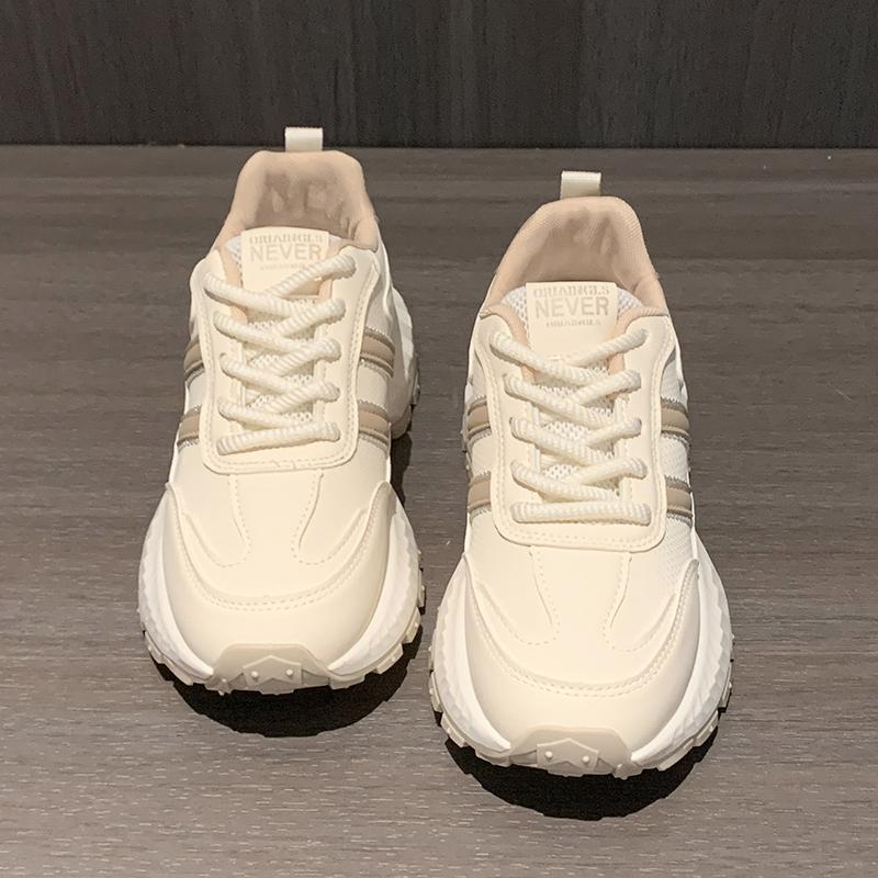 Fashion Sneakers Shoes Women 2024 Autumn New Vintage Versatile Casual Lightweight Thick Sole Dad's Shoes Platform Shoes