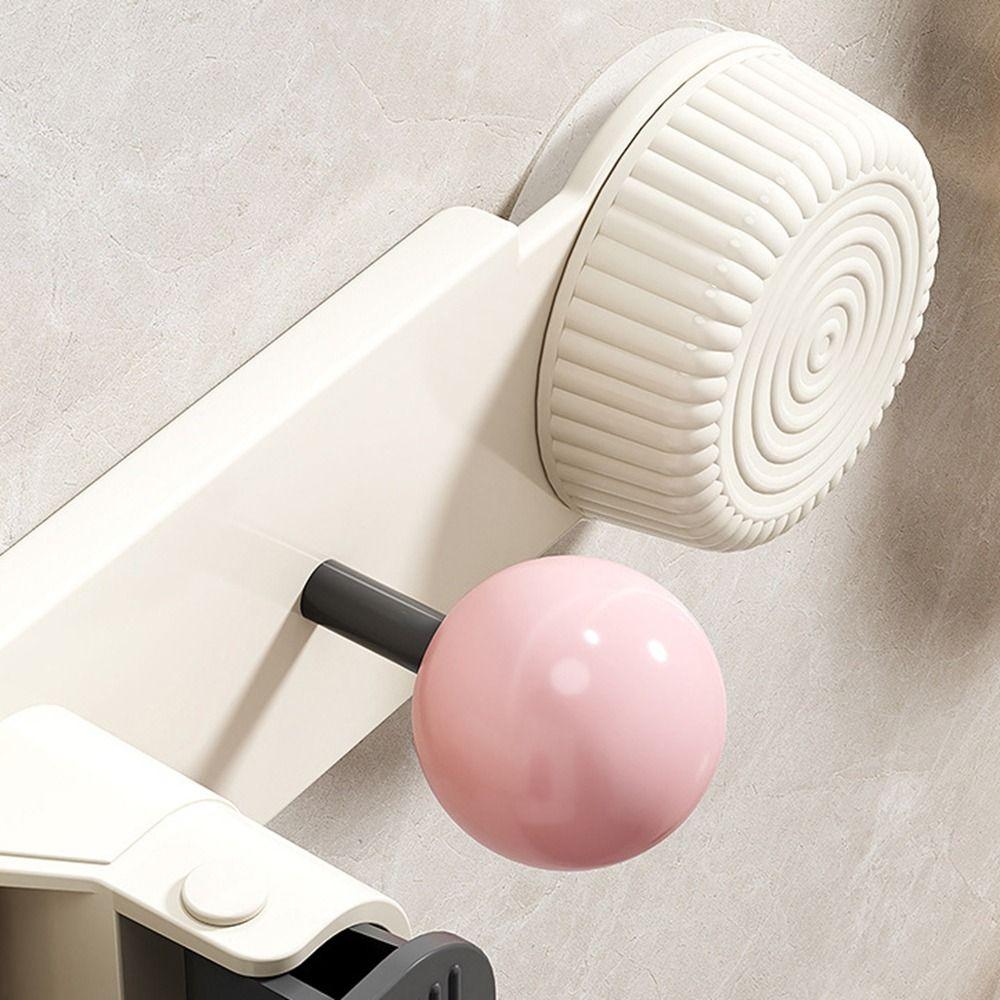 Wall Mounted Mop Clip Rack Non Punching Mop Broom Hanger Creative Mop Holder  Kitchen