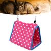 Bird Bed Foldable Portable Comfortable Flannel Triangular  ing Bird Hammock with Hooks for Parrots Hamsters